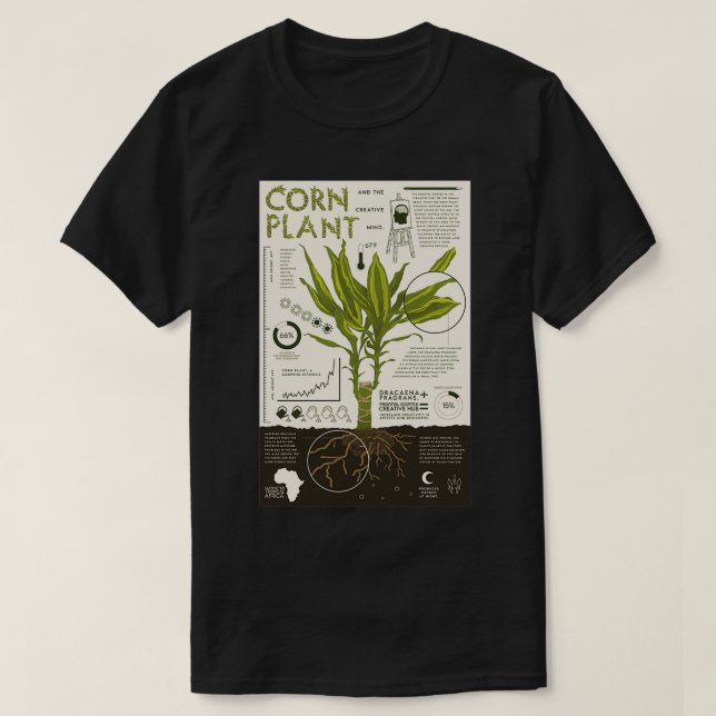 Corn Plant  T-Shirt (Design Front)