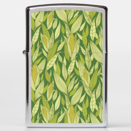 Corn Plants Pattern Background Zippo Lighter
