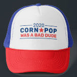 Corn Pop 2020 Trucker Hat<br><div class="desc">Corn Pop: Was a Bad Dude 2020 campaign hat</div>