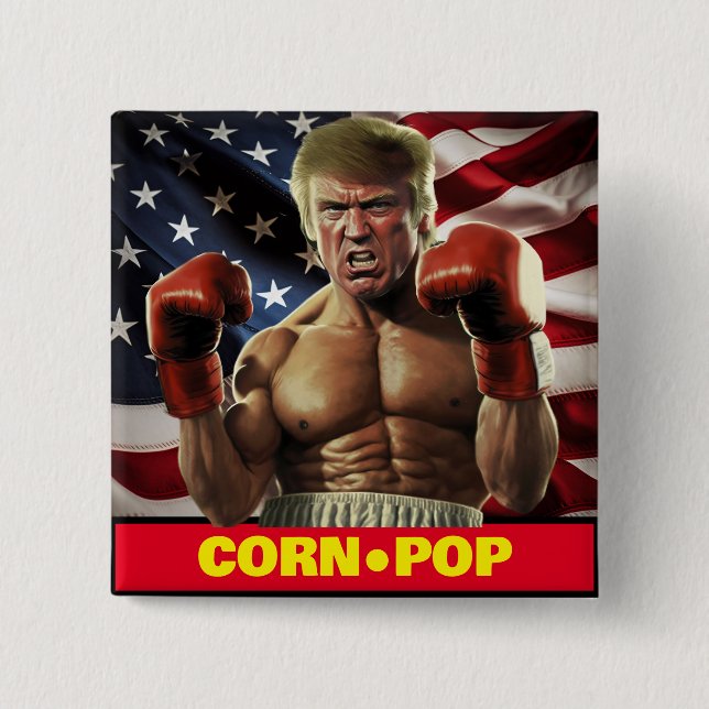 Corn Pop Trump - Biden's Nightmare Button (Front)