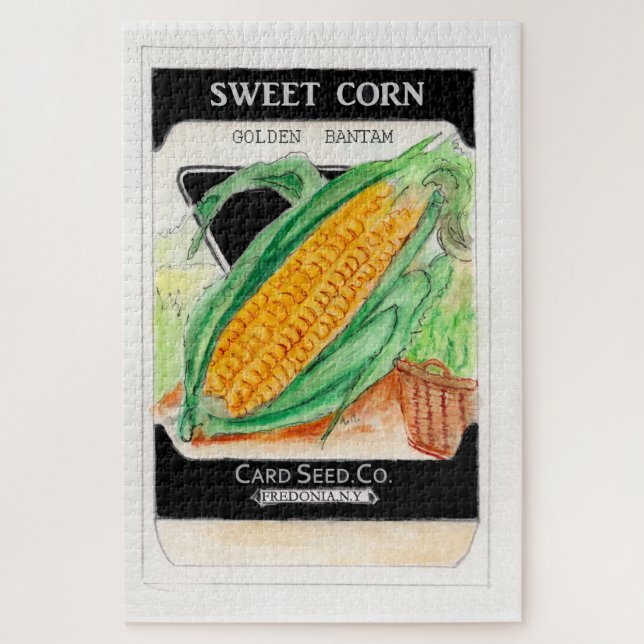 Corn Seed Pack Jigsaw Puzzle (Vertical)