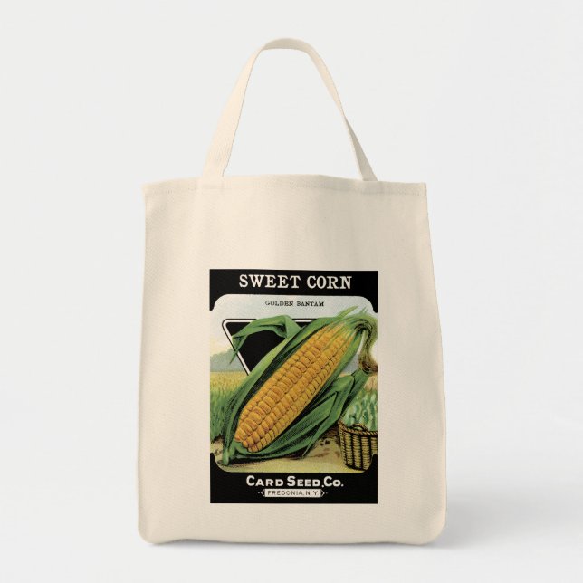 Corn Seed Packet Label Tote Bag (Front)