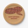 Corn Snake Orange Red Realistic Personalized Paper Plates