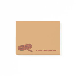 Corn Snake Orange Red Realistic Personalized Post-it Notes
