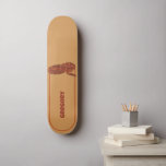 Corn Snake Orange Red Realistic Personalized Skateboard<br><div class="desc">This skateboard features a realistic style illustration of a coiled corn snake in red and orange. It's ready to be personalized with a name in reddish orange lettering. Makes a great gift for pet snake owners.</div>