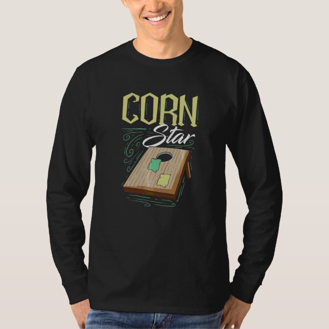 Corn Star Cornhole Player T-Shirt (Front)