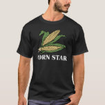 Corn Star Funny Vegetable Pun Bbq Humor T-shirt at Zazzle