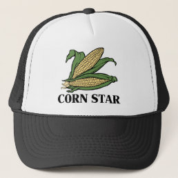 Corn Star Funny Vegetable Pun BBQ Humor Trucker Hat