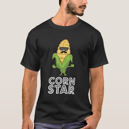 Corn Star With Sunglasses For Corn Farmer T_Shirt