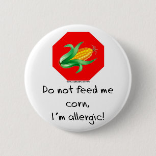 Corn Stop Pinback Button