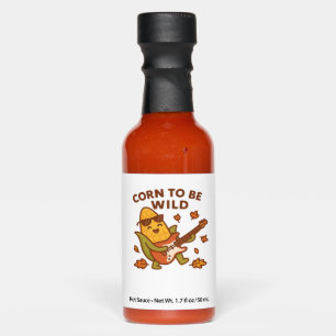 Corn to Be Wild – Rockin’ Autumn Corn Cob Illustra Hot Sauces