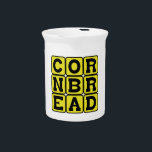 Cornbread, Cornmeal Bread Drink Pitcher<br><div class="desc">Square CORNBREAD</div>