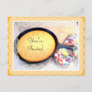 Cornbread , You're Invited_ Invitation Postcard