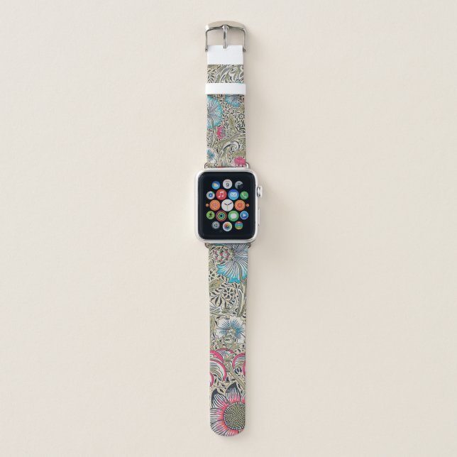 Corncockle, William Morris Apple Watch Band (Front)