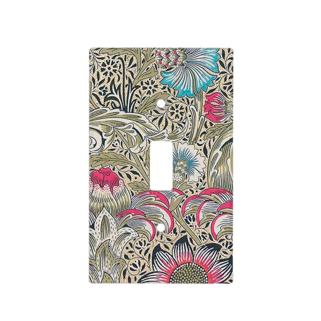 Corncockle, William Morris Light Switch Cover (Front)