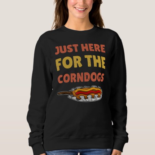 Corndog American Cuisine Takeaway Food Us Fast Foo Sweatshirt