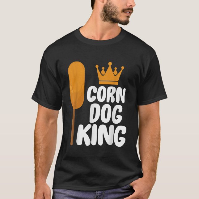 Corndog Costume Corn Dog King Gift TShirt (Front)