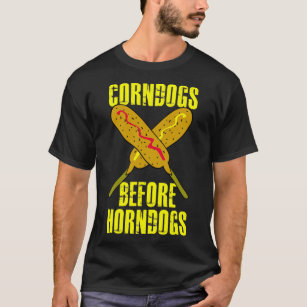corn dog cart Short sleeve t-shirt If lost