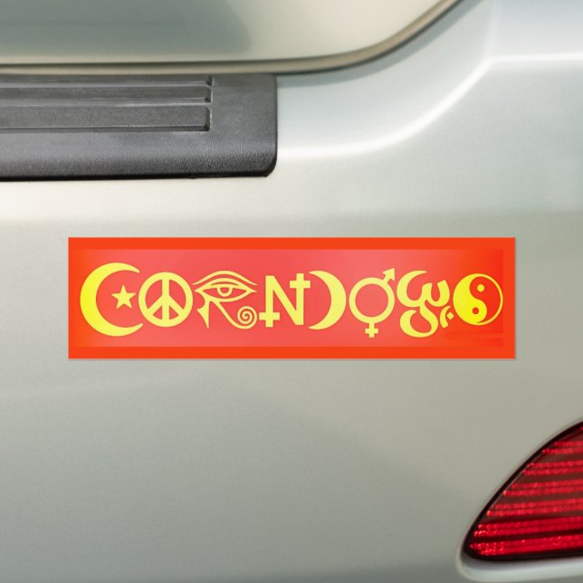 Corndogs Bumper Sticker (On Car)