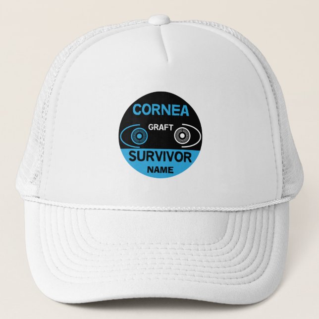Cornea Graft Corneal Transplant Survivor Trucker Hat (Front)