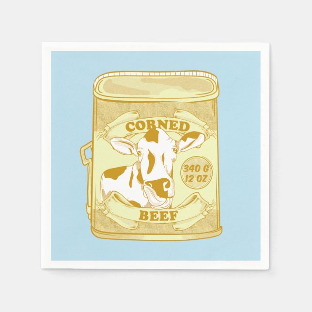 Corned Beef can Napkins (Front)