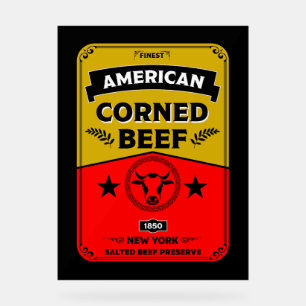 Corned Beef kitchen Vintage Acrylic Sign