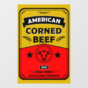 Corned Beef kitchen Vintage Wall Decal
