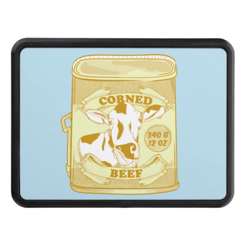Corned beef retro food poster hitch cover