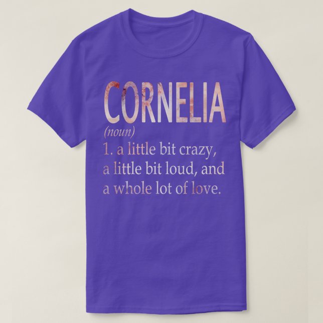 Cornelia Girl Name Definition T-Shirt (Design Front)