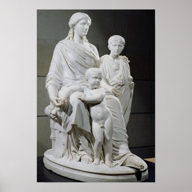 Cornelia, Mother of the Two Gracchi Brothers Poster (Front)