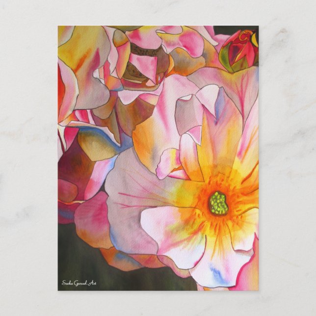 Cornelia Rose postcard by Sacha Grossel Art (Front)