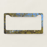 Cornelian Cherry Dogwood and Blue Sky Floral License Plate Frame
