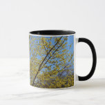Cornelian Cherry Dogwood and Blue Sky Floral Mug