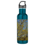 Cornelian Cherry Dogwood and Blue Sky Floral Stainless Steel Water Bottle