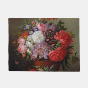 Cornelis Johannes van Hulsteijn Vase with Flowers Doormat