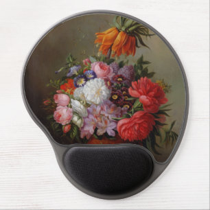 Cornelis Johannes van Hulsteijn Vase with Flowers Gel Mouse Pad