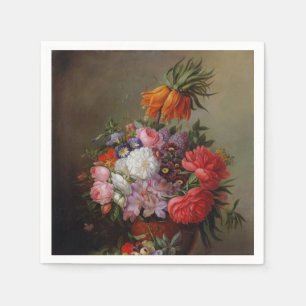 Cornelis Johannes van Hulsteijn Vase with Flowers Napkins
