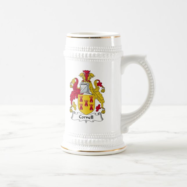Cornell Family Crest Beer Stein (Right)