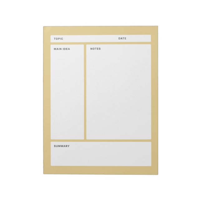Cornell Notes (Plain) (Rotated)