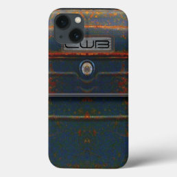 Cornell Rugged Rust Monogram iPhone 13 Case