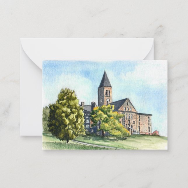 Cornell University Library Postcard-style Note Card (Front)