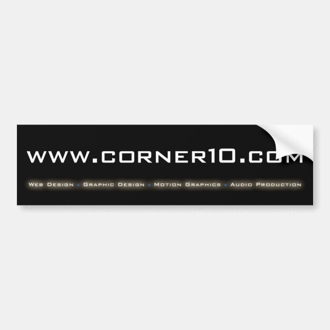 Corner 10 Productions Bumper Sticker (Front)
