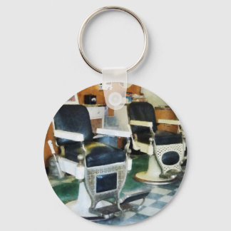 Corner Barber Shop Keychain