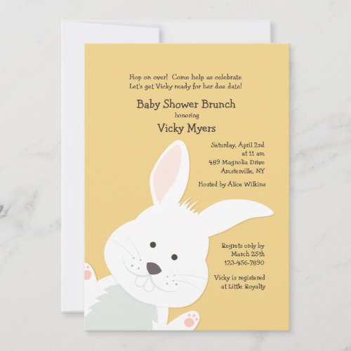 Corner Bunny Invitation