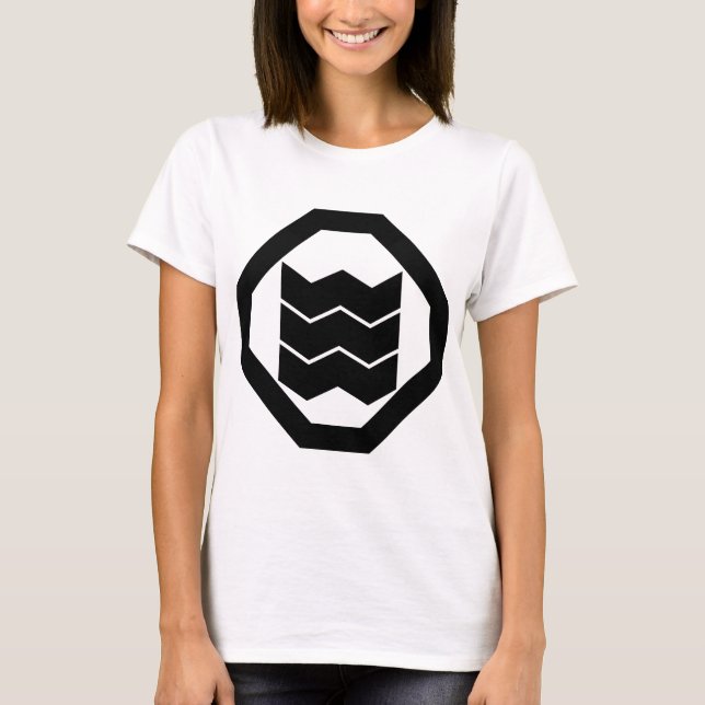corner cut to kadomatsu shape T-Shirt (Front)