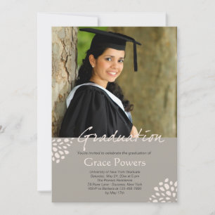 Corner Details Photo Graduation Invitation