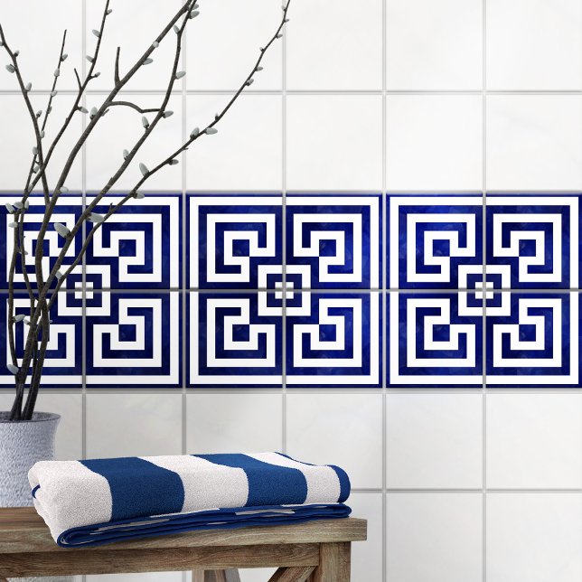 Corner Greek Meander - Greek Key Ornament Ceramic Tile (Creator Uploaded)