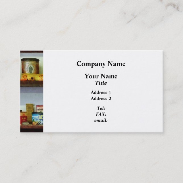 Corner Grocery Store Business Card (Front)