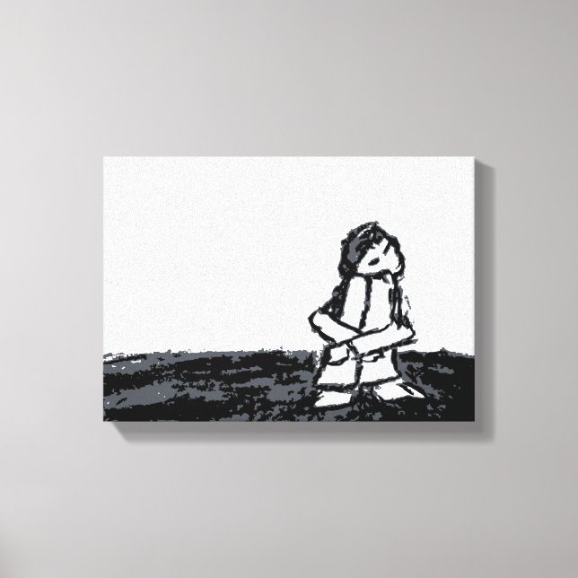 corner kid canvas print (Front)