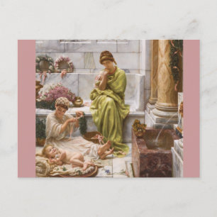 Corner Market Flower Sellers Postcard